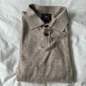 H&M long sleeve knit light weight collared sweater